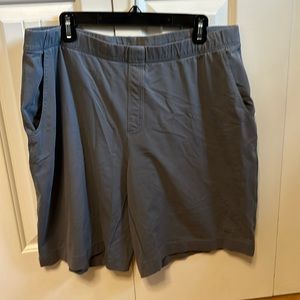 Patagonia gray knit drawstring waist shorts